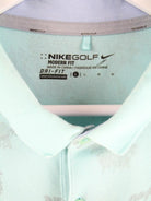 Nike Polo Türkis L – Detailansicht Vorderseite