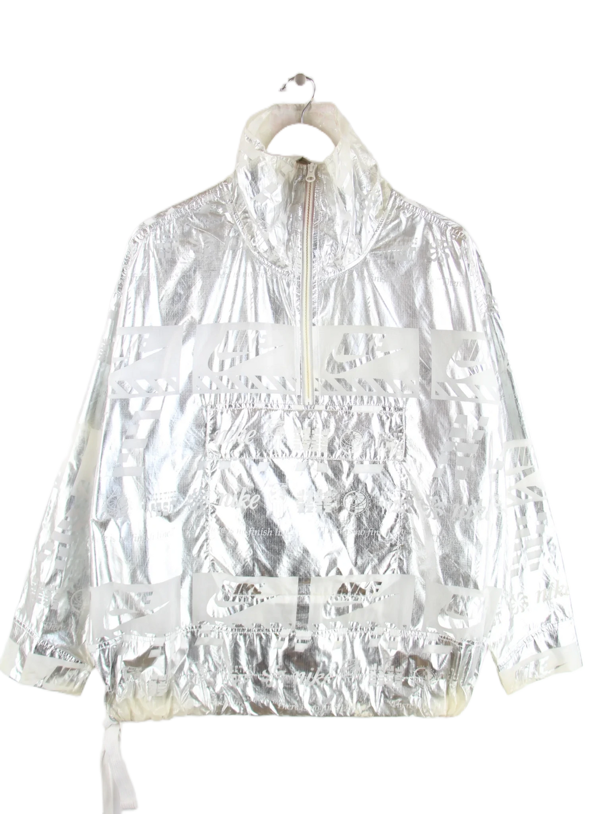 Nike Windbreaker Grau M – Vorderseite
