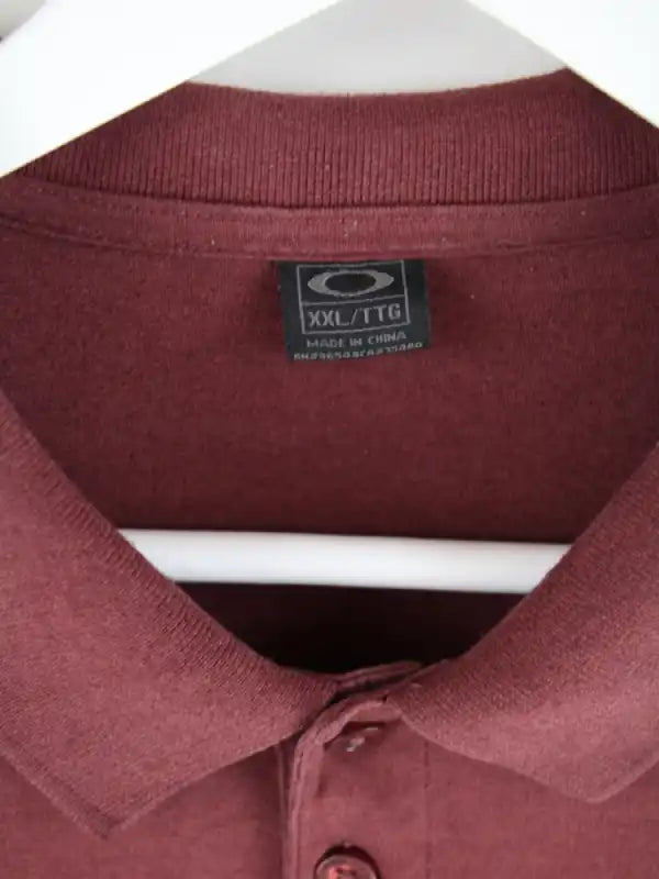 Oakley Polo Rot XXL – Etikett