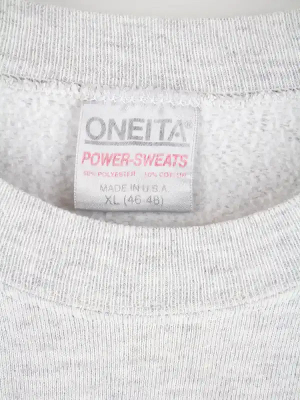 Oneita Sweater Grau XL – Etikett