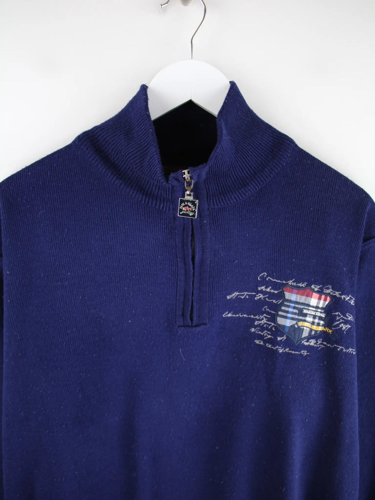 Paul & Shark Pullover Blau M – Detailansicht Vorderseite