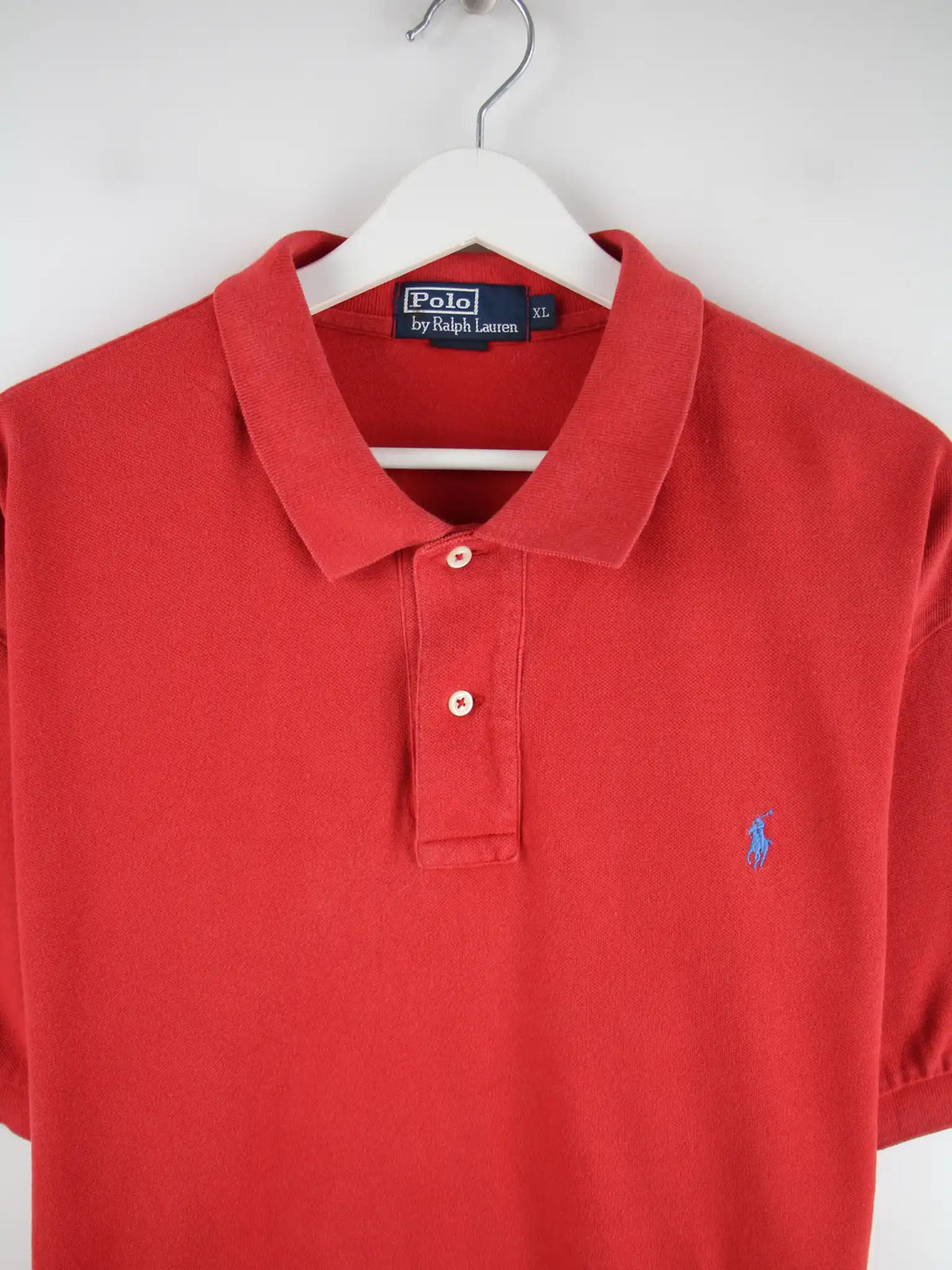 Ralph Lauren Polo Rot XL – Detailansicht Vorderseite