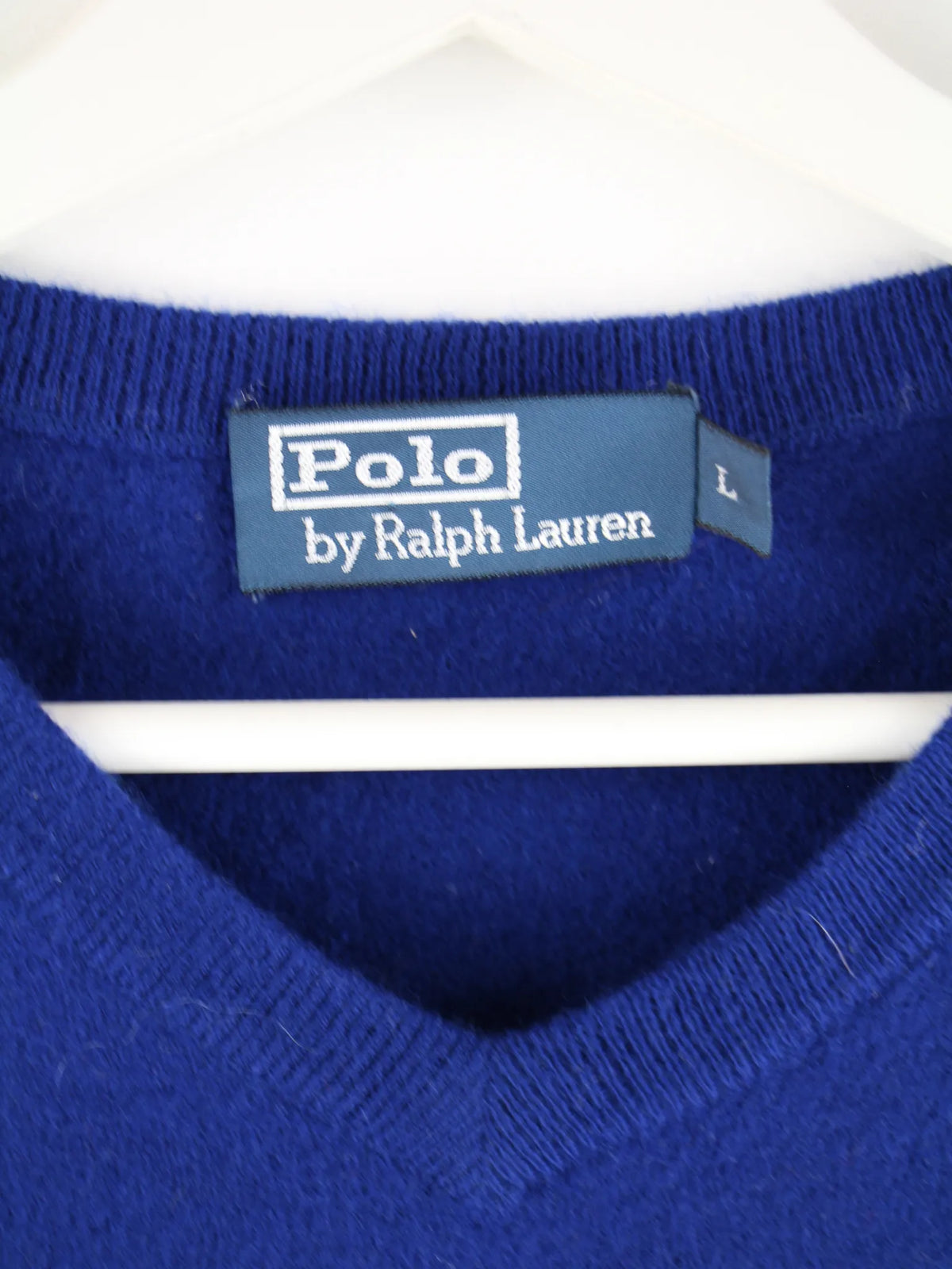 Ralph Lauren Pullover Blau L – Etikett