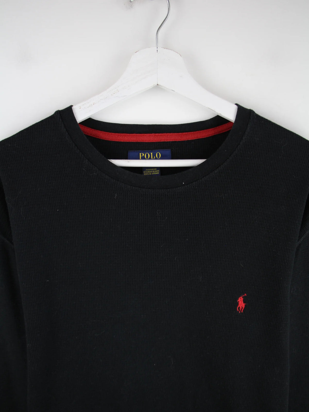 Ralph Lauren Sweatshirt Schwarz XL – Detailansicht Vorderseite