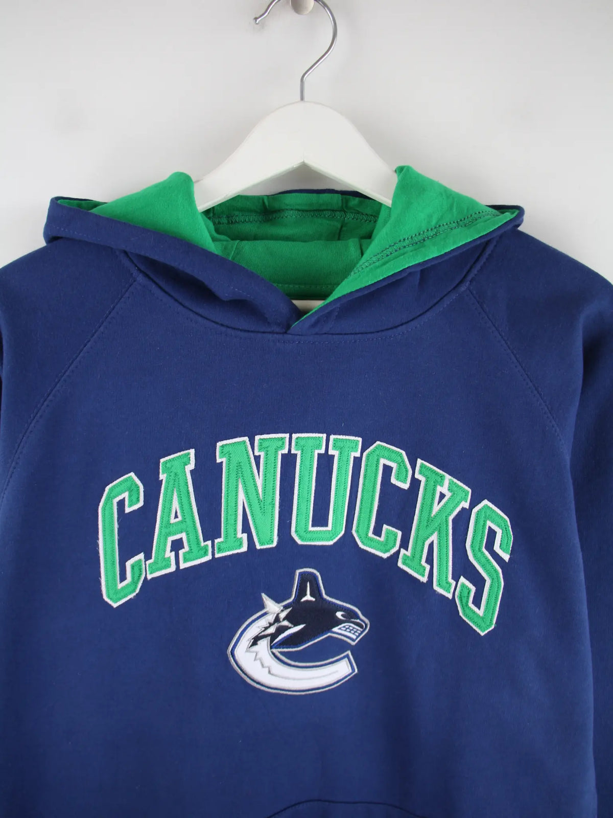 Reebok Hoodie Blau XL – Detailansicht Vorderseite