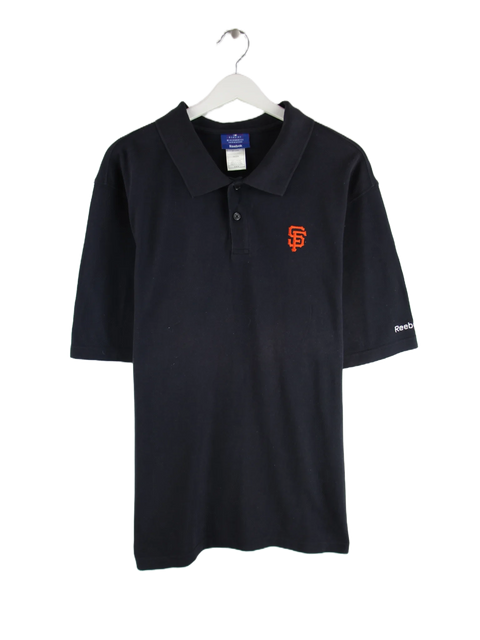 Reebok Polo Schwarz M – Vorderseite