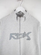 Reebok Sweatjacke Grau XL – Detailansicht Vorderseite