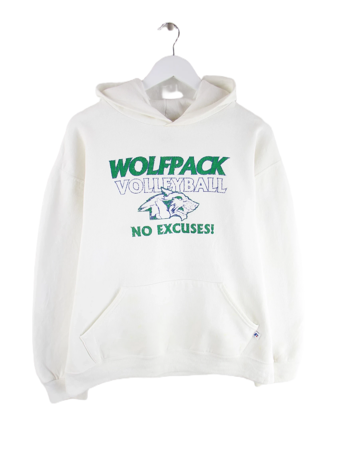 Russell Athletic Hoodie Weiß M – Vorderseite