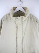 Schott Jacke Beige M – Detailansicht Vorderseite
