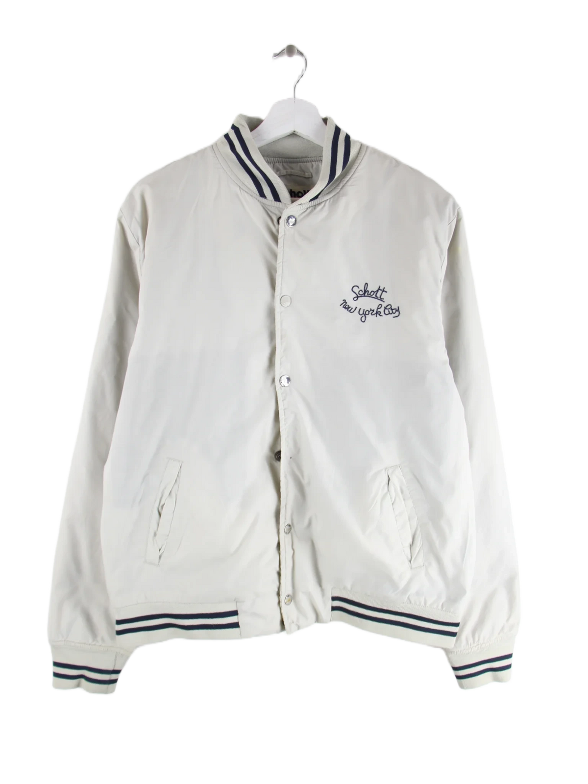 Schott Jacke Beige XL – Vorderseite