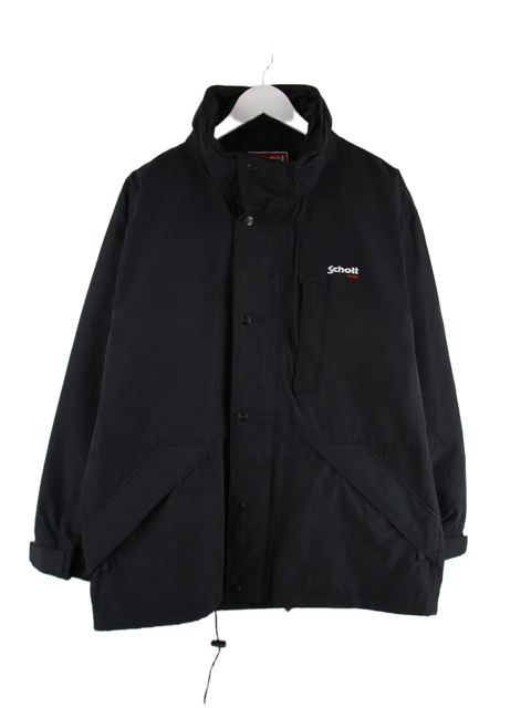 Schott Leichte Jacke Schwarz M – Vorderseite