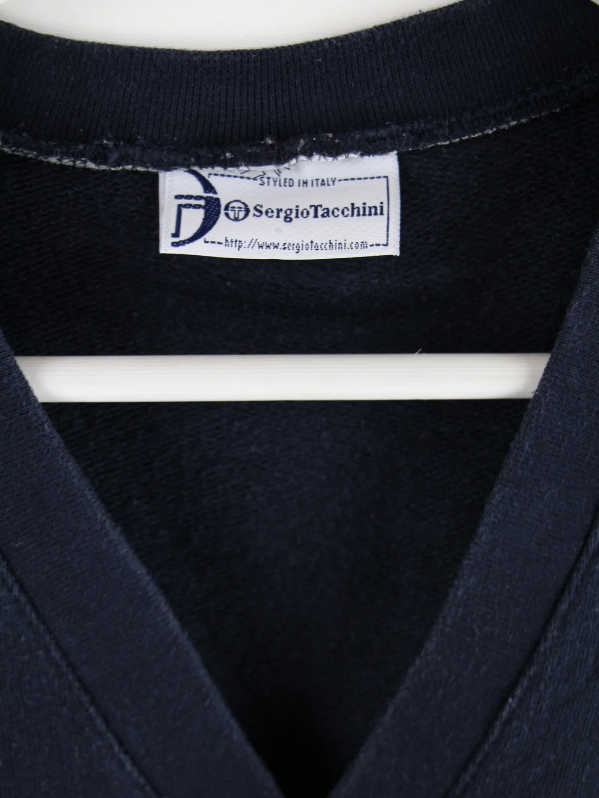 Sergio Tacchini Pullunder Blau L – Detailansicht Vorderseite