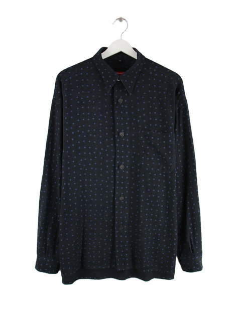Signum Freizeit Hemd Schwarz M – Vorderseite