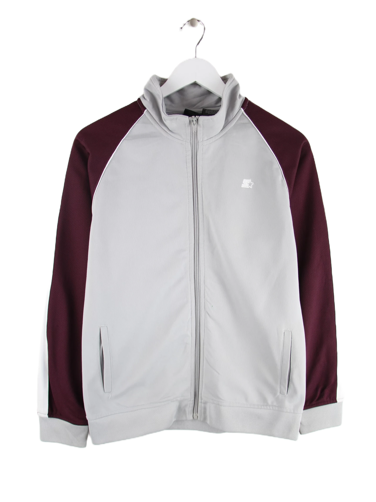 Starter Trainingsjacke Grau S – Vorderseite