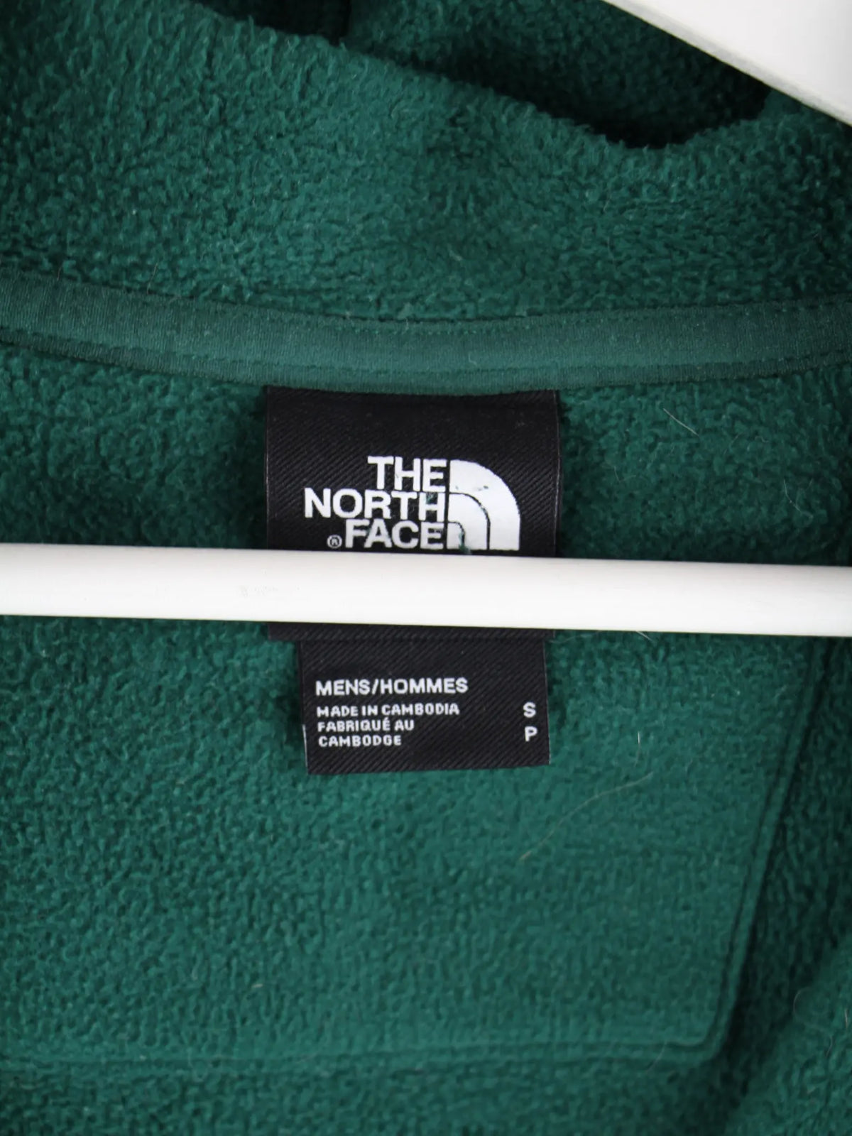 The North Face Fleece Grün S – Etikett
