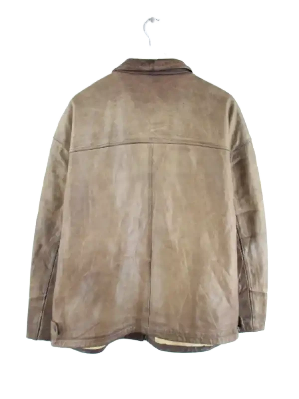 Trapper Lederjacke Braun XXL – Rückseite