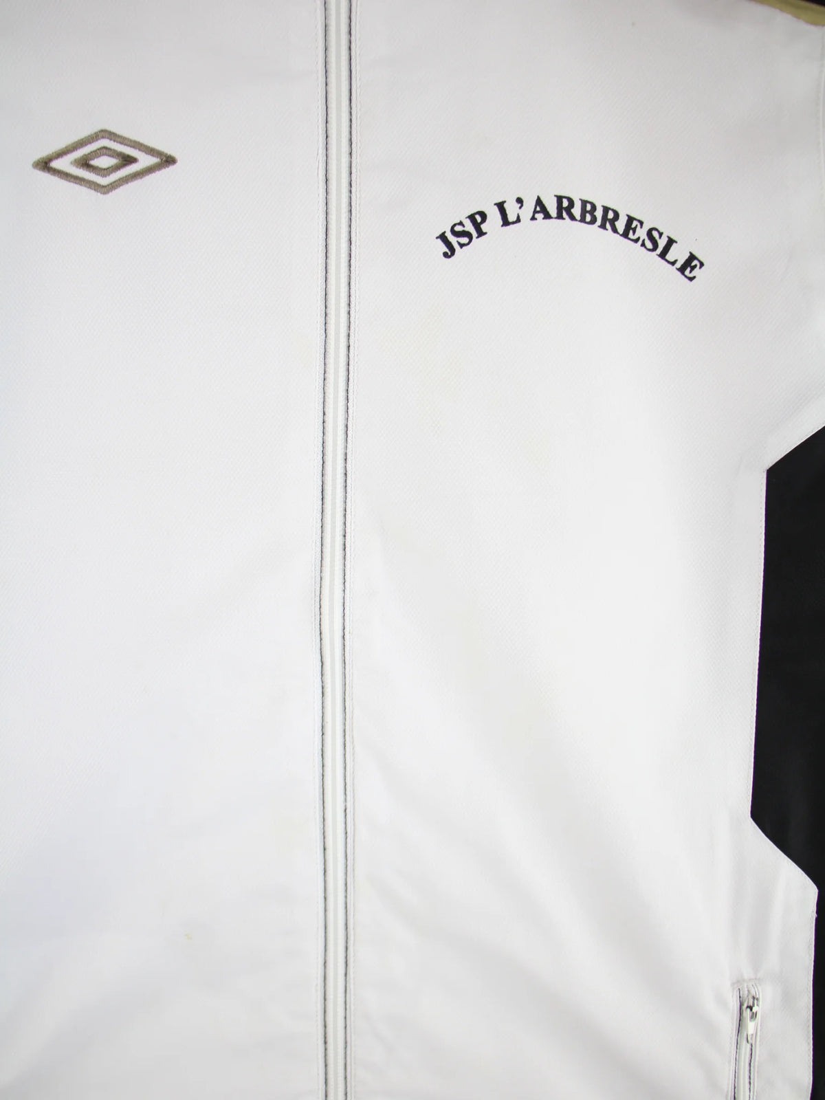 Umbro Trainingsjacke Weiß S – Detailansicht Vorderseite