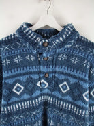 Vintage Fleece Blau XXL – Detailansicht Vorderseite