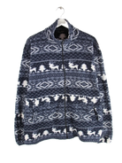 Vintage Fleece Blau XL – Vorderseite