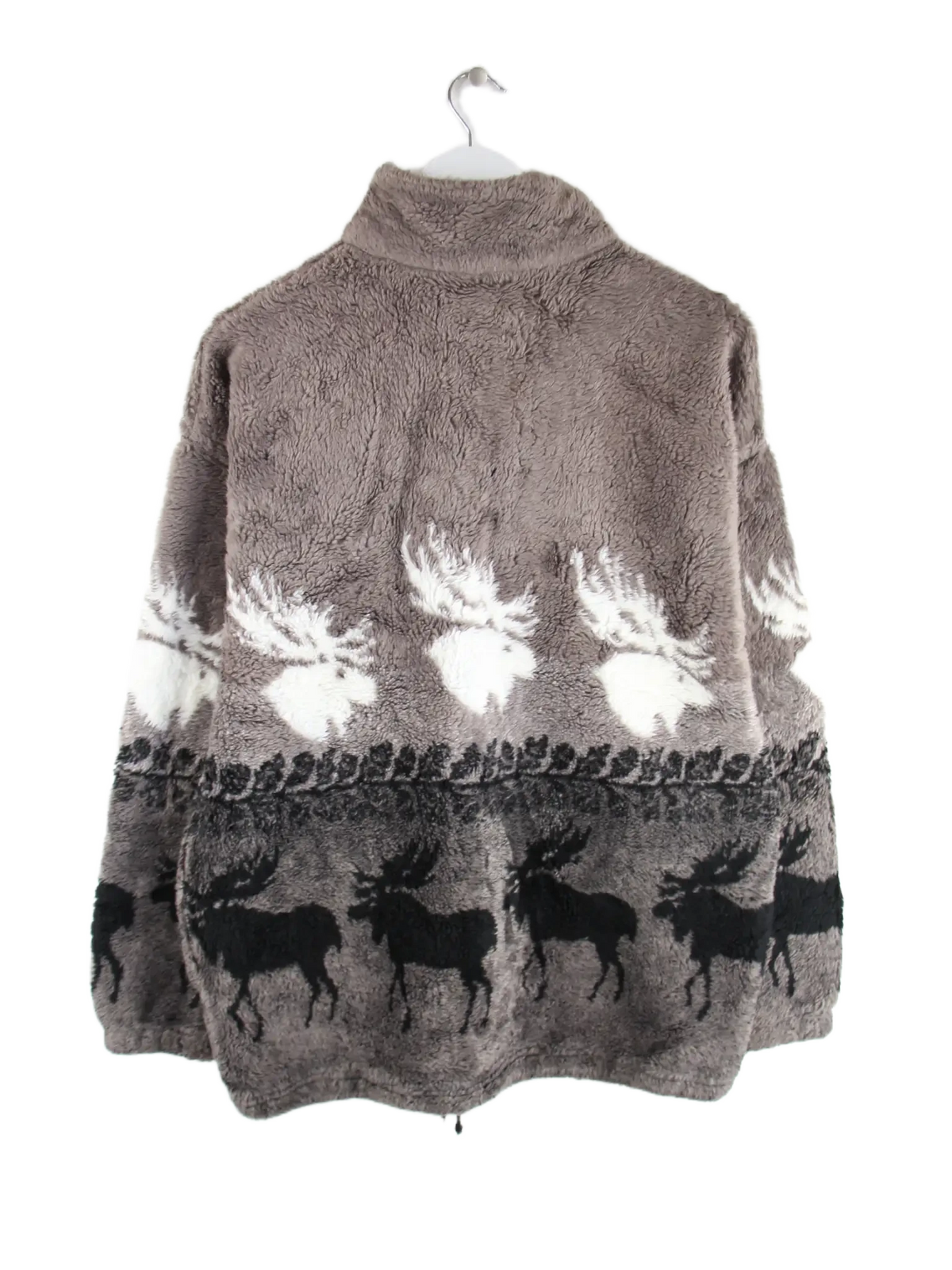 Vintage Fleece Braun L – Rückseite