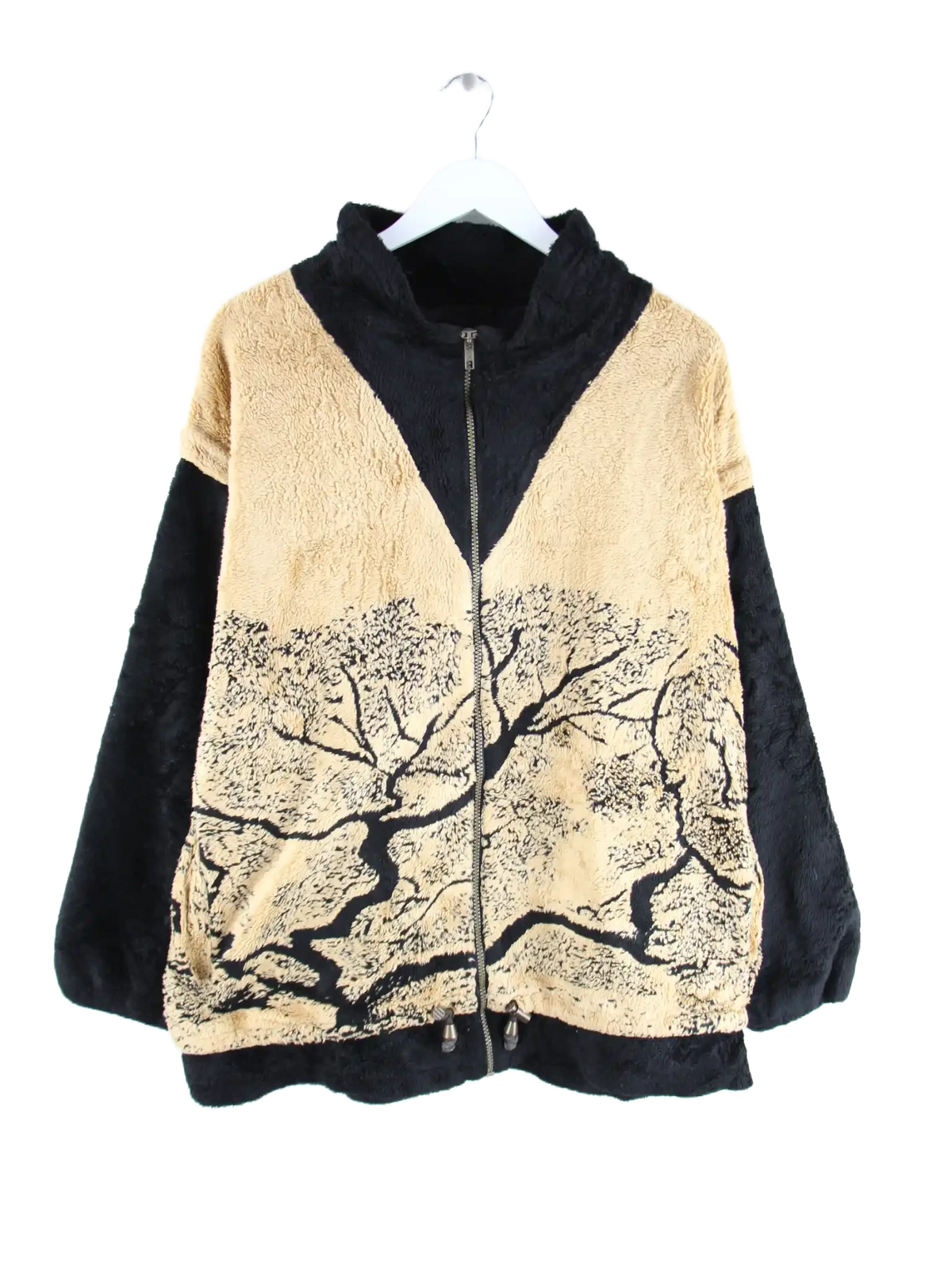 Vintage Fleece Braun L – Vorderseite
