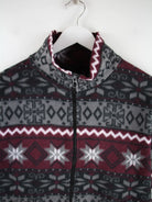 Vintage Fleece Grau M – Detailansicht Vorderseite