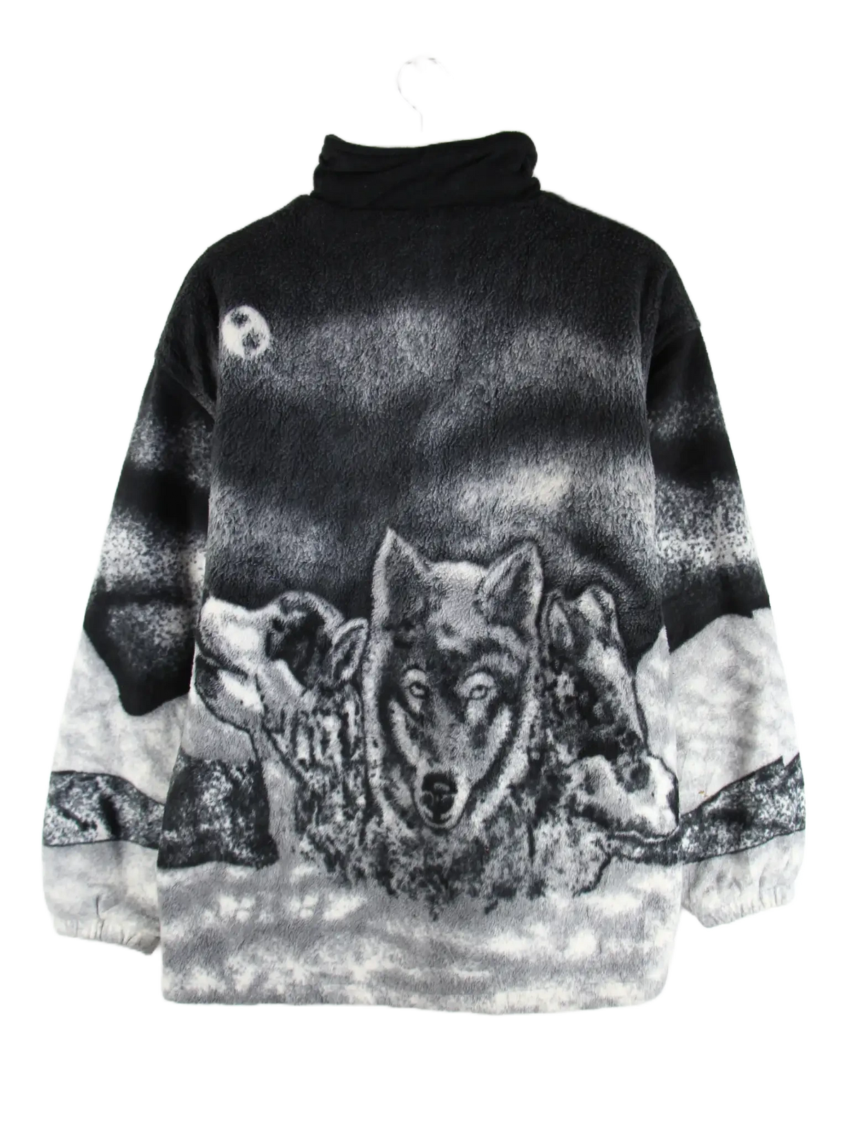 Vintage Fleece Grau M – Rückseite