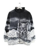 Vintage Fleece Grau M – Vorderseite