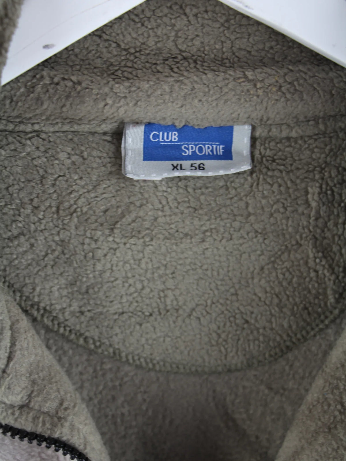 Vintage Fleece Grau XL – Etikett