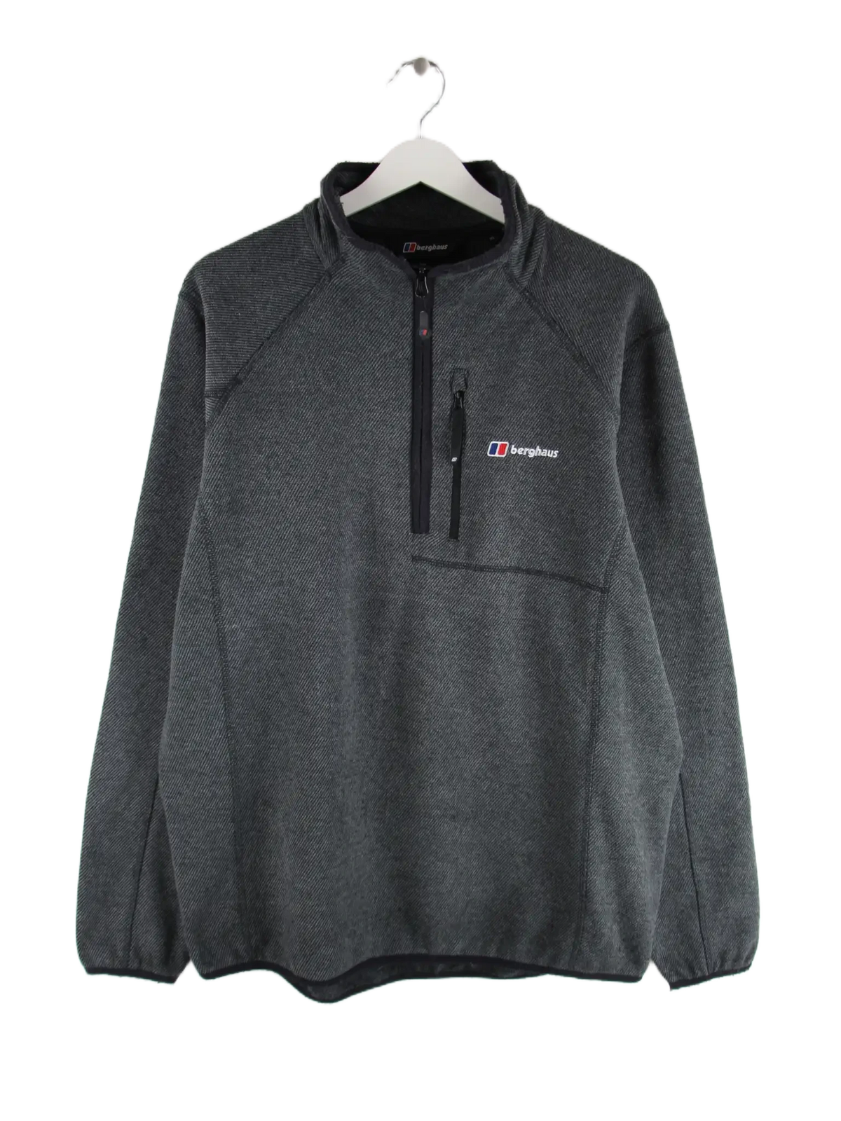 Vintage Fleece Grau XL – Vorderseite