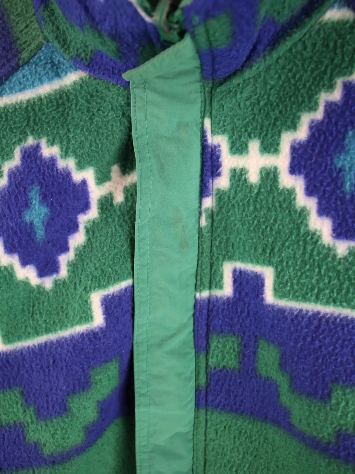 Vintage Fleece Grün L – Detailbild 1