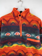 Vintage Fleece Mehrfarbig M – Detailansicht Vorderseite