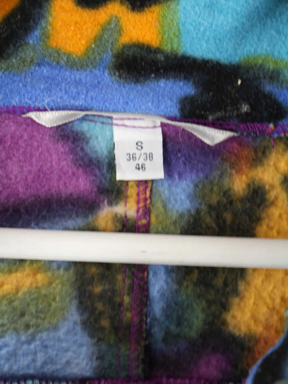 Vintage Fleece Mehrfarbig XL – Etikett