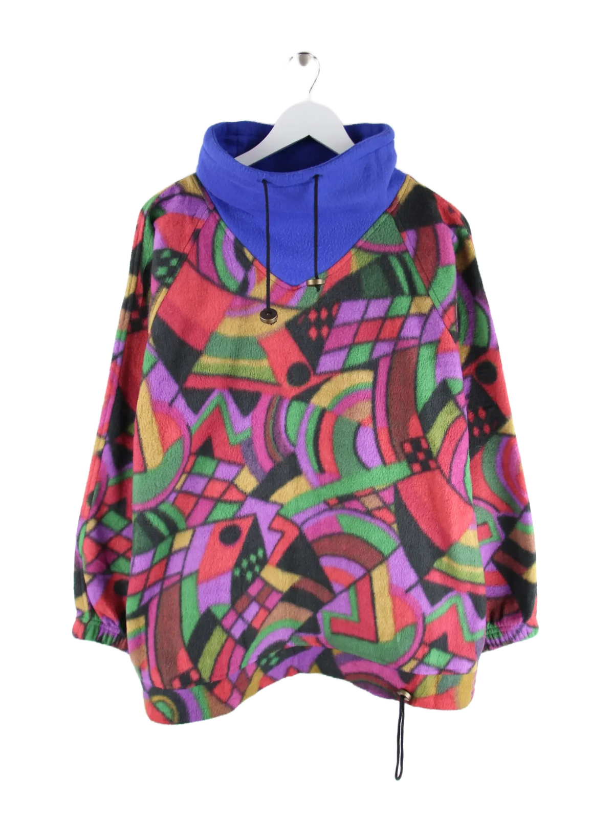 Vintage Fleece Mehrfarbig S – Vorderseite