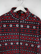 Vintage Fleece Mehrfarbig XL – Detailansicht Vorderseite