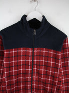 Vintage Fleece Rot M – Detailansicht Vorderseite