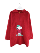 Vintage Fleece Rot M – Vorderseite
