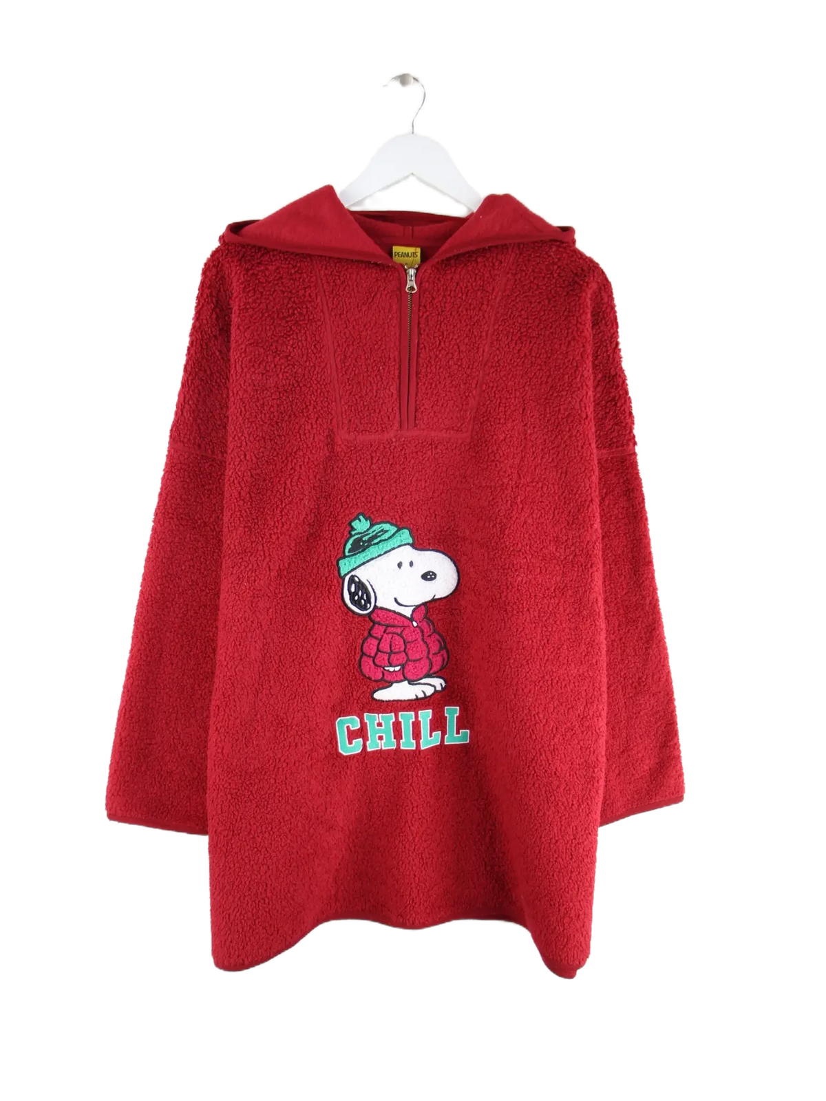Vintage Fleece Rot M – Vorderseite