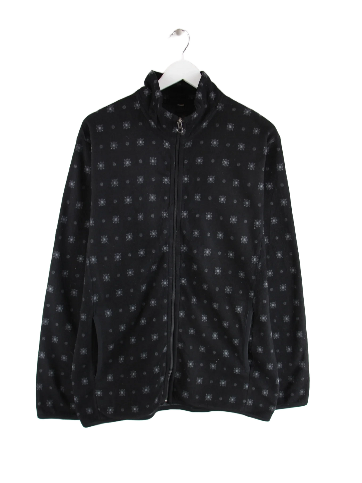 Vintage Fleece Schwarz XL – Vorderseite