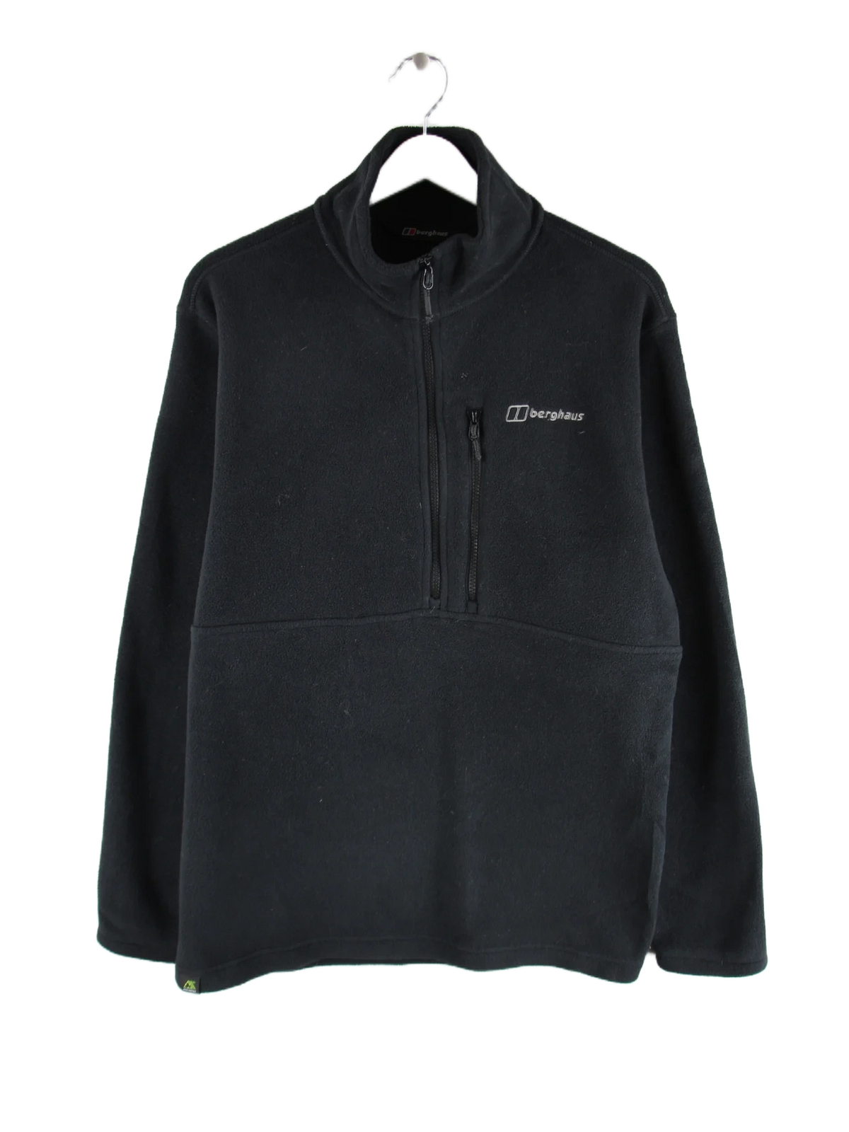 Vintage Fleece Schwarz XL – Vorderseite
