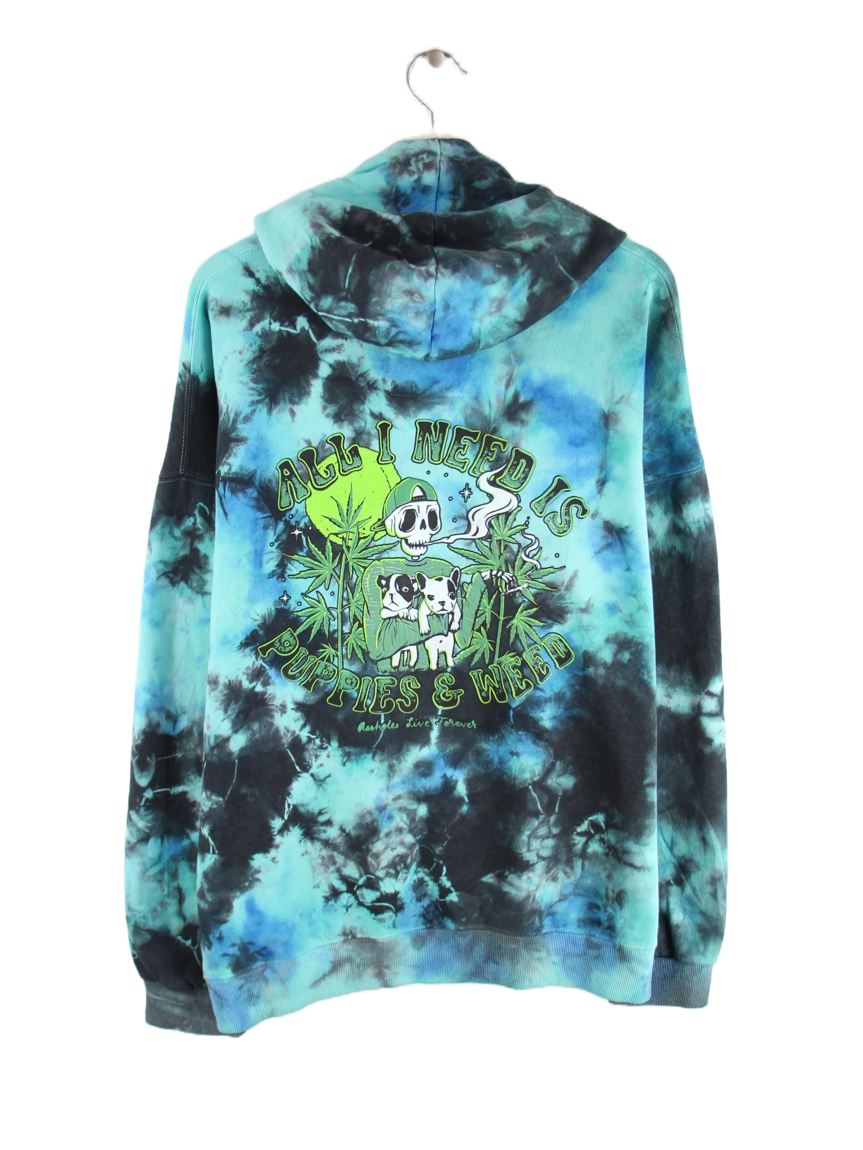 Vintage Hoodie Mehrfarbig XXL – Rückseite