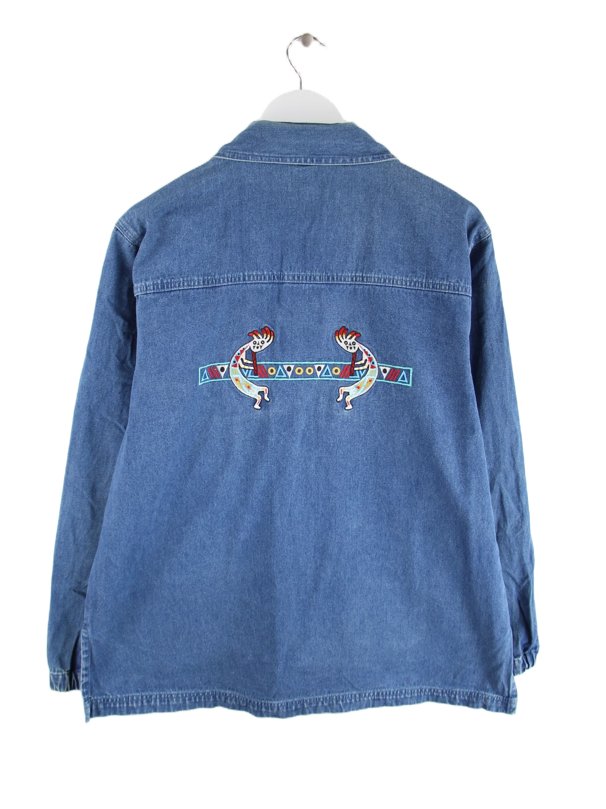 Vintage Jacke Blau L – Rückseite