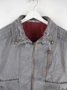 Vintage Jacke Grau L – Detailansicht Vorderseite