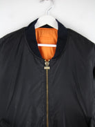 Vintage Jacke Schwarz XL – Detailansicht Vorderseite