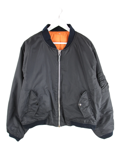 Vintage Jacke Schwarz L – Vorderseite