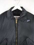 Vintage Jacke Schwarz M – Detailansicht Vorderseite