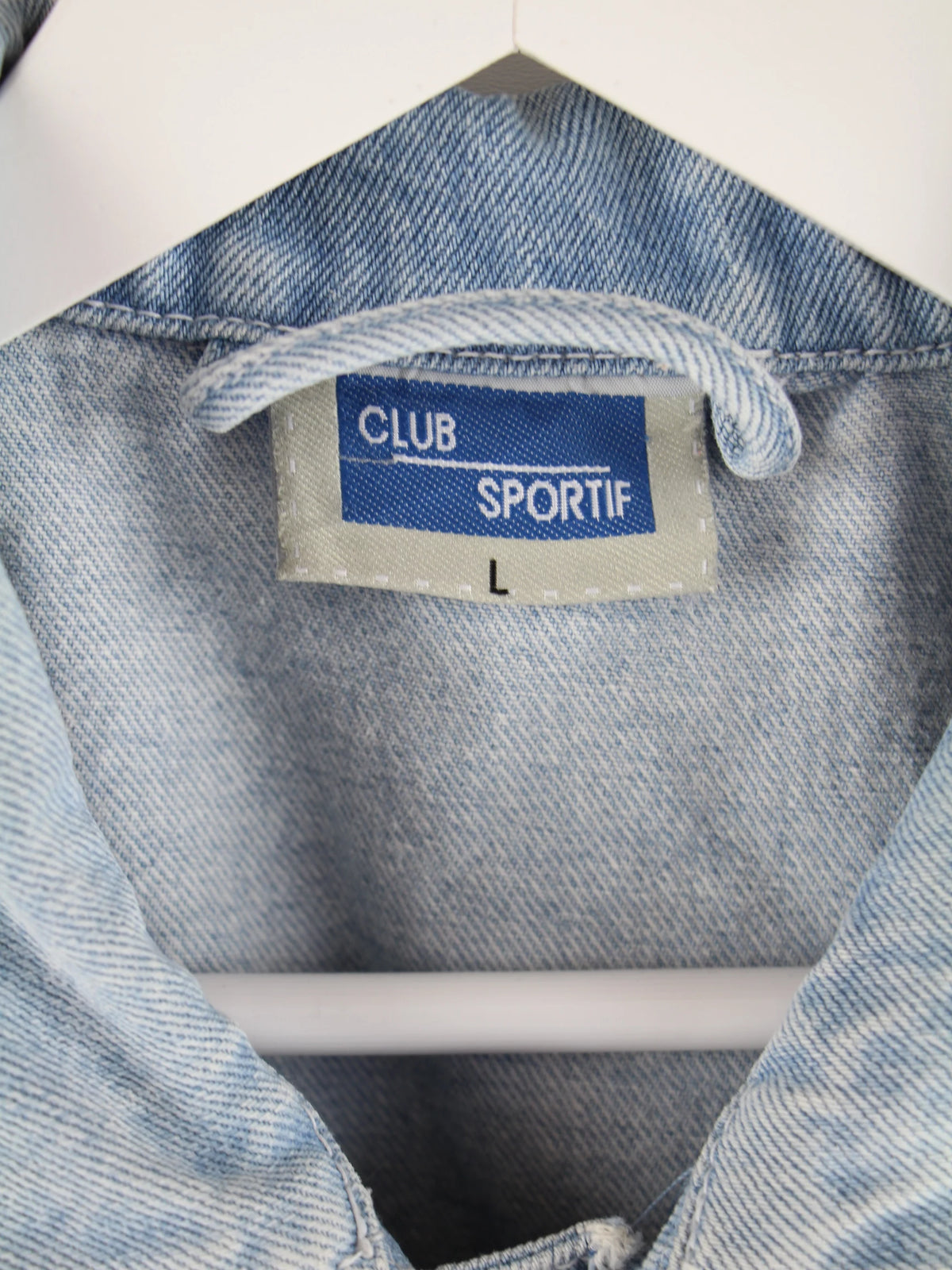Vintage Jeansjacke Blau L – Etikett