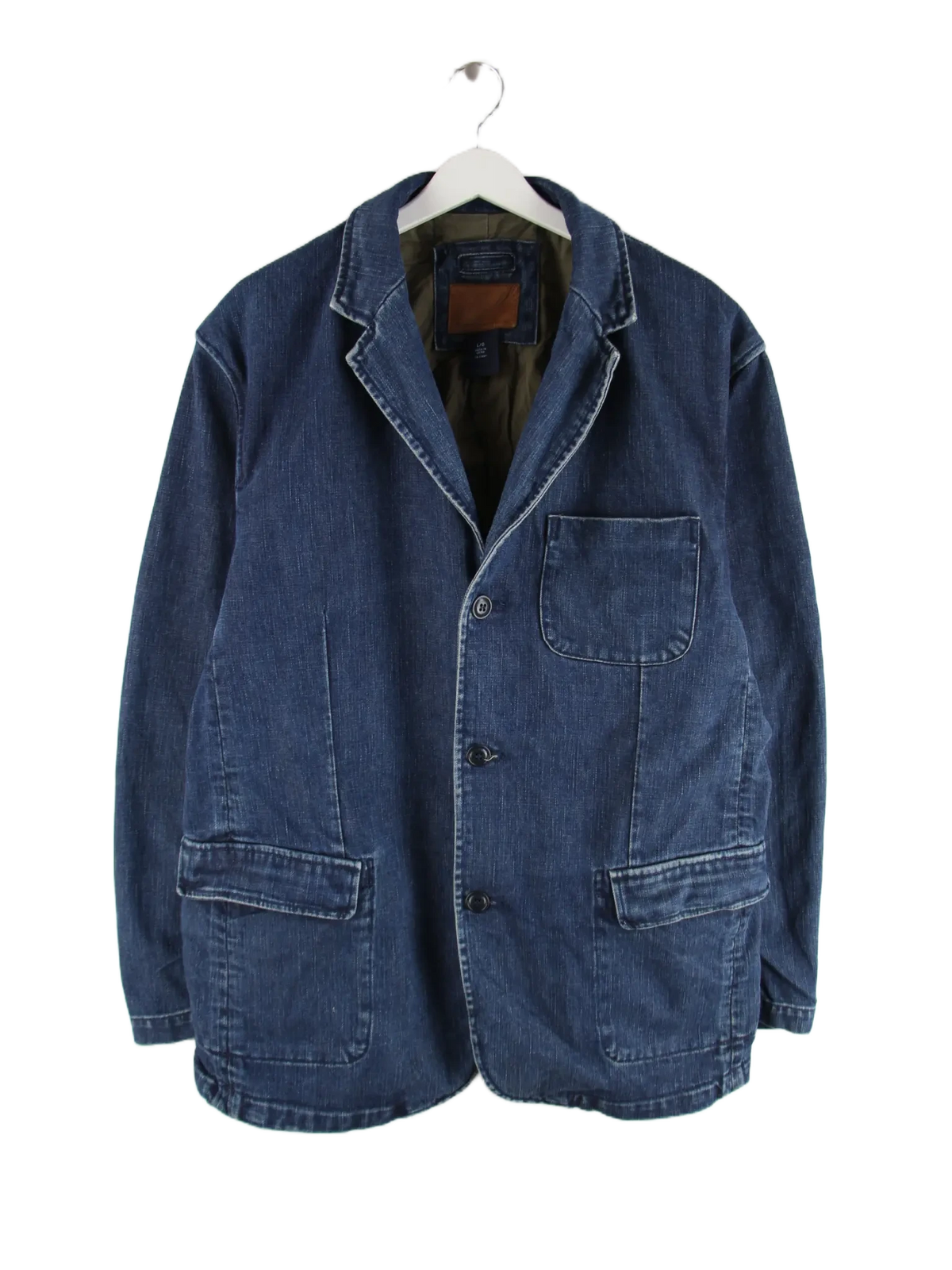 Vintage Jeansjacke Blau L – Vorderseite