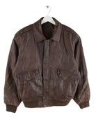 Vintage Lederjacke Braun M – Vorderseite