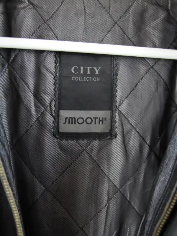 Vintage Lederjacke Schwarz XL – Etikett